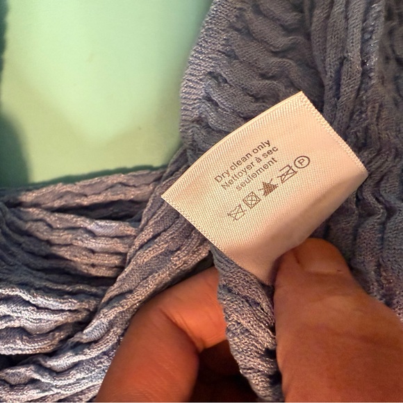 Veronica Beard Jorja Half Zip Polo Top Blue Size XL - Picture 7 of 7